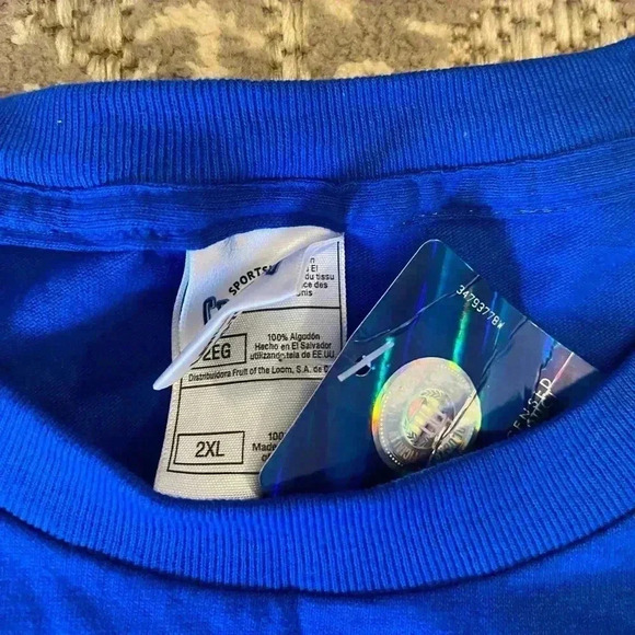 Kansas Jayhawks 2009 Late Night Short Sleeve size 2XL color Blue NWT - Picture 3 of 5